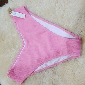 Pink Swimming Suit Bikini Bottom Butterfly Women Size XL  Pink